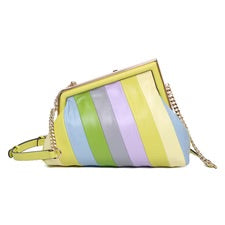 Lime Liquorice Stripe Handbag