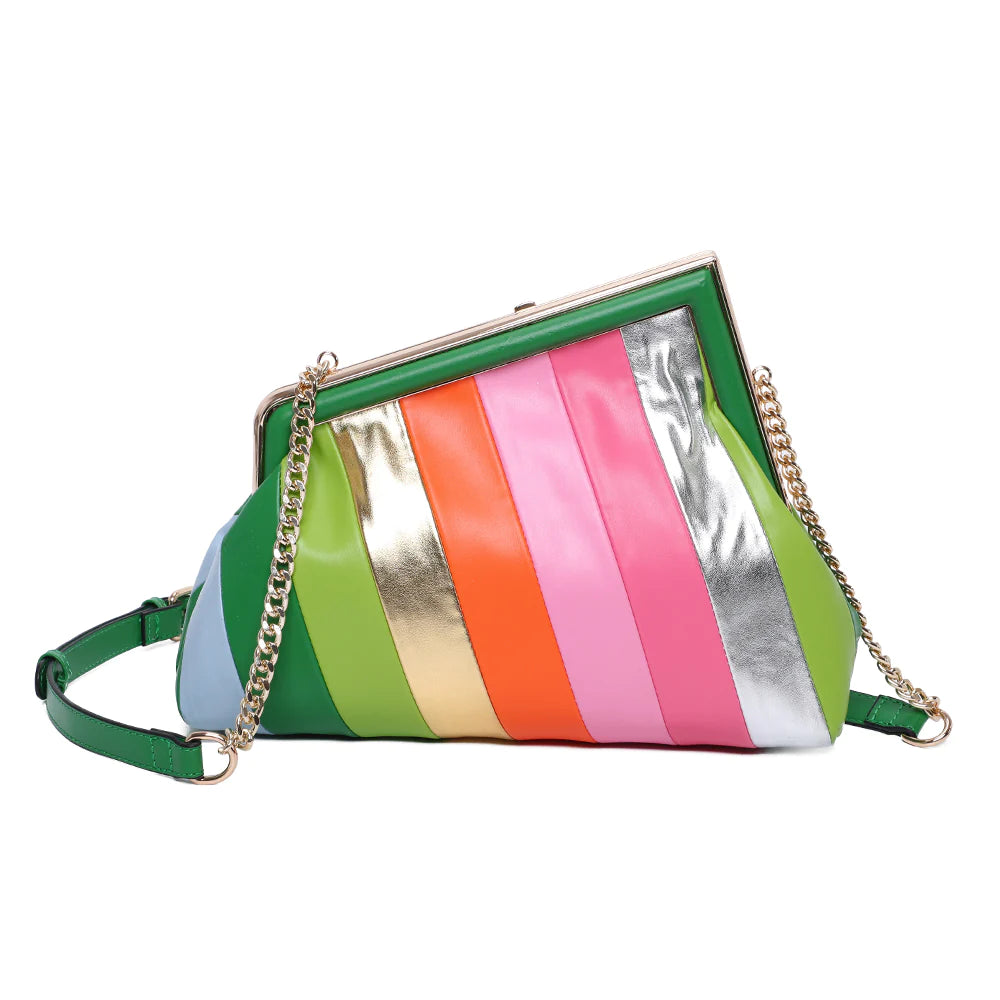 Green Liquorice Stripe Handbag