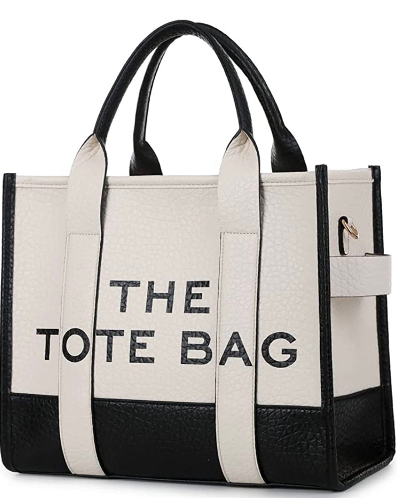 The Tote Bag Large Two Stone and Black