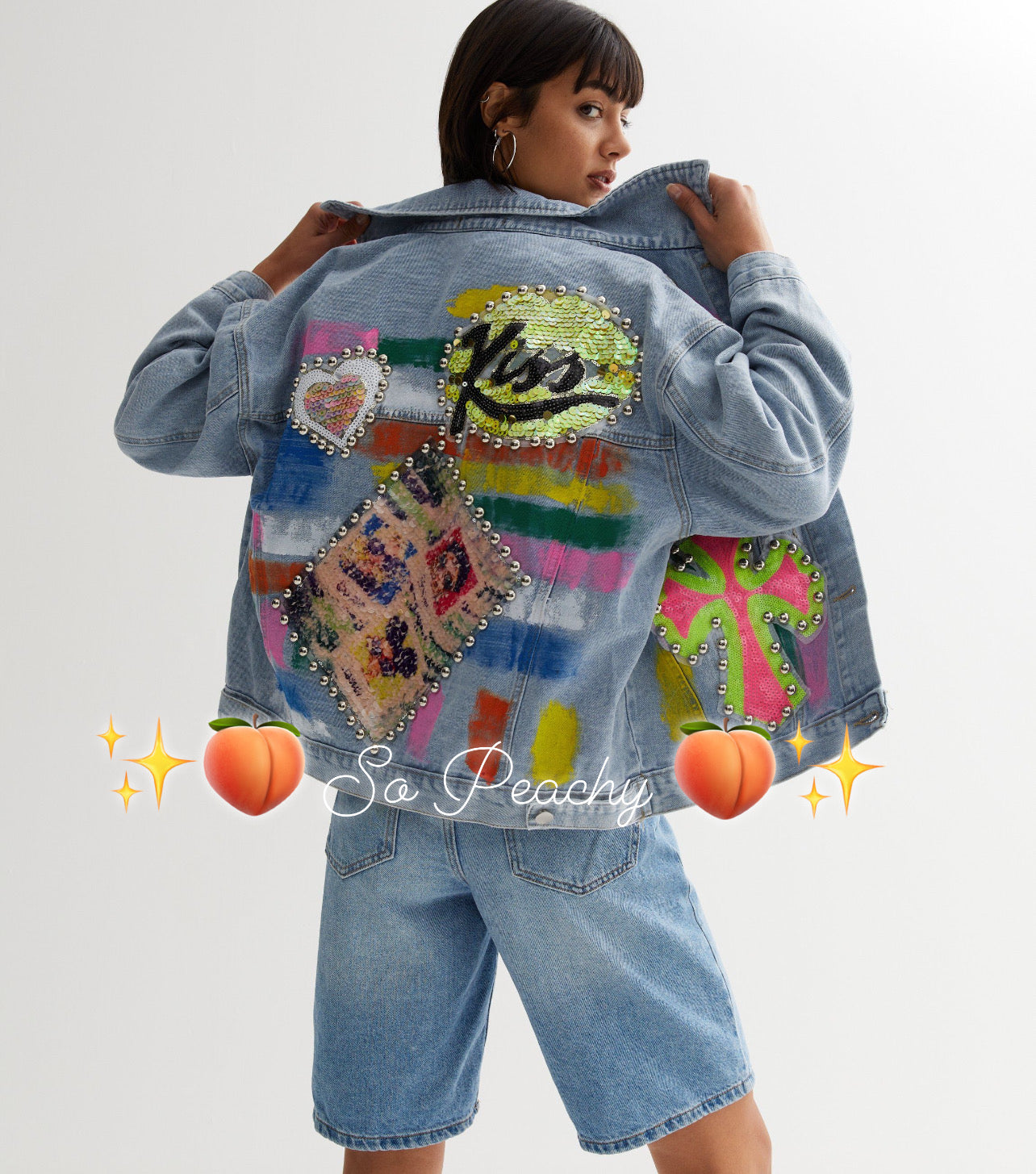 Statement Embellished Denim Jacket