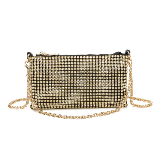 Gold Crystal Archive Handbag