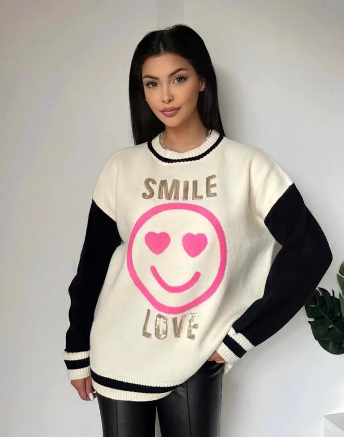 Cream Smile Jumper