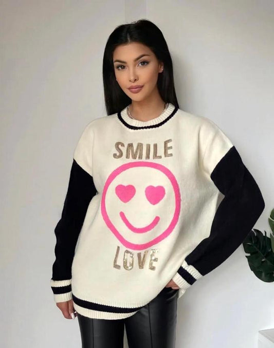 Cream Smile Jumper