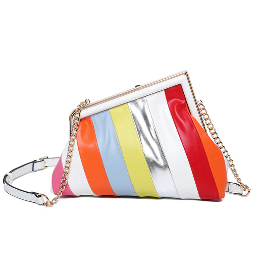 White Liquorice Stripe Handbag
