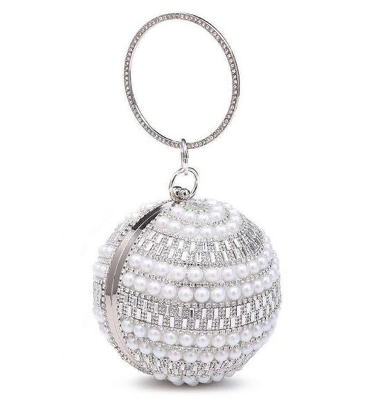 Statement Embellished Pearl Bag